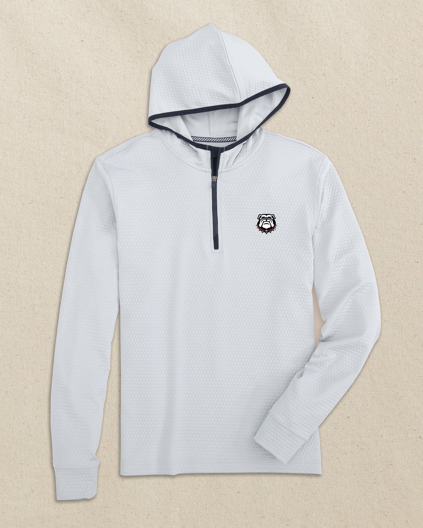 Georgia Bulldogs Head Scuttle Quarter Zip Hoodie